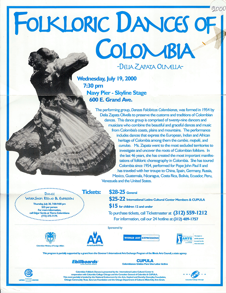 Folklorik Dances of Colombia de las Danzas Folclóricas Colombianas Delia Zapata Olivella