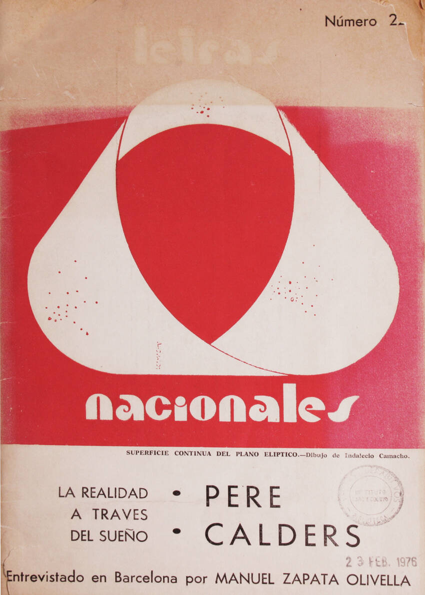 Cubierta de Letras Nacionales, n.º 22 (agosto-septiembre, 1973)