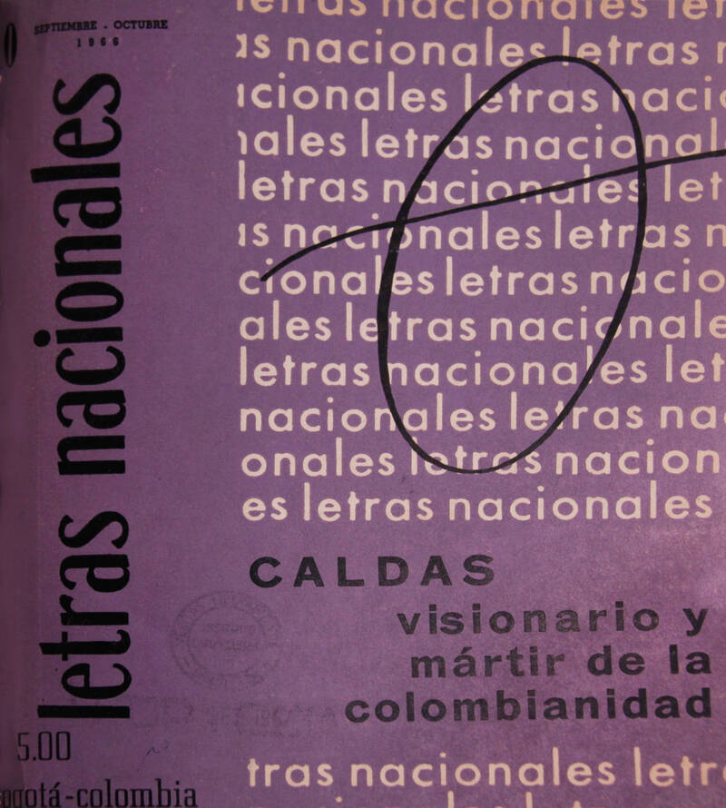 Cubierta de Letras Nacionales, n.º 10 (septiembre-octubre, 1966)