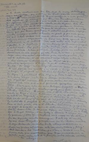 Carta del escritor Arnoldo Palacios a Manuel Zapata Olivella, París, 27 de octubre de 1964.