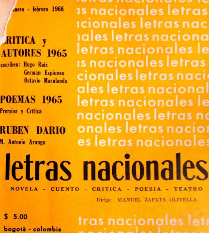 Cubierta de Letras Nacionales n.º 6 (enero-febrero, 1966)