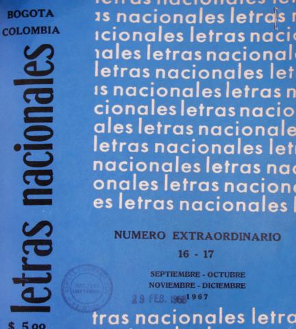 Cubierta de Letras Nacionales, n.º 16 y 17 
