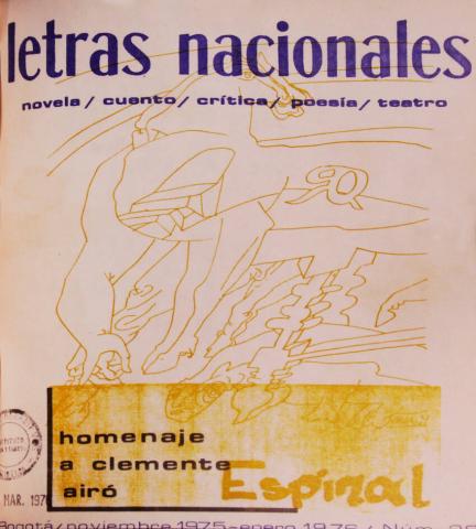Cubierta de la revista Letras Nacionales, n.º 28