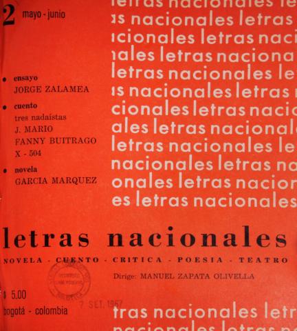 Cubierta de la revista Letras Nacionales n.º 2