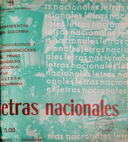 Cubierta de Letras Nacionales, n.º 11 (noviembre-diciembre, 1966)