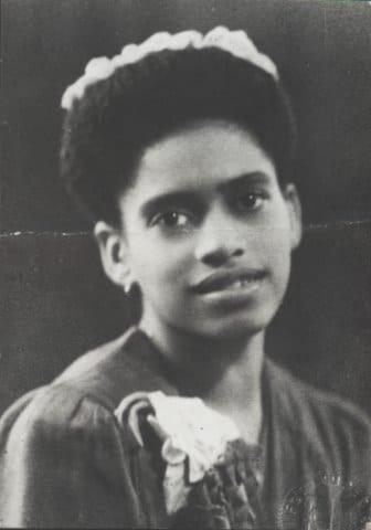 Delia Zapata Olivella en su juventud. 