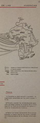 Plegable del Primer Congreso de la Cultura Negra de las Américas