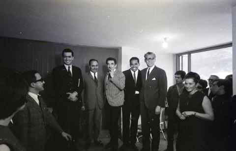 Mario Vargas Llosa, Gabriel Garcia Márquez, Manuel Zapata Olivella, Eduardo Pachón Padilla y Rosa Bosch. Foto: Nereo López