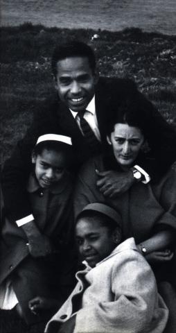 Harlem Zapata Pérez, Manuel Zapata Olivella, Edelma Zapata Pérez y Rosa Bosch.